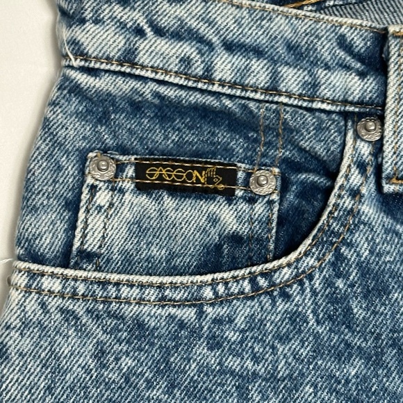 Vintage Sasson High Rise Mom Jeans Acid Wash Size 10 - Picture 6 of 10